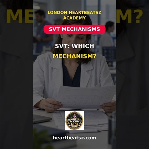SVT: Which Mechanism? AVNRT, AVRT or Atrial Tachycardia #Shorts