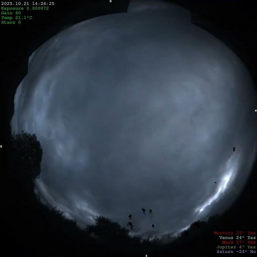 [4k] Stunning 60 second Cloud Timelapse in 4K | Teesside, UK | Tuesday 21 October, 2025