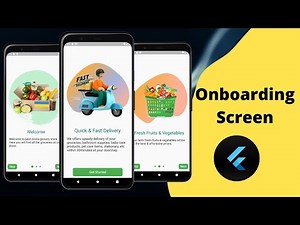 Flutter - Onboarding Screen UI | Introduction Screen - Speed Code [2022]