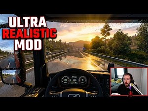 ETS 2 PNG + Snowy Moon mod, most authentic realistic graphics expirience