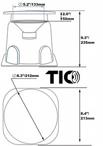 GS5 - 5" Compact Outdoor Weather-Resistant Omnidirectional In-Ground S