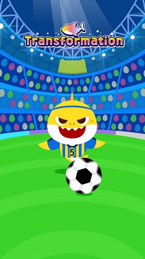 Soccer Player Baby Shark Transformation Animation
