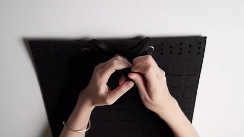 Earring Organizer Hanging Earring Holder, Holds Up To 330 Pairs, Soft Felt Wall Mount Earring Display Holder Stud Earrings Organizer for Women Girls - 1 Pack (Include Metal Hook and Rope)