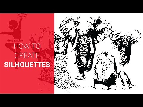 How to create VECTOR SILHOUETTE using Photoshop & Illustrator