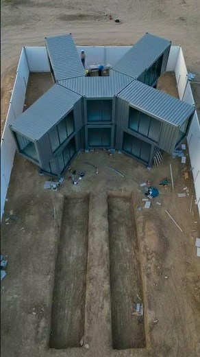 Casa de lujo hecha con contenedores que parece de millonario