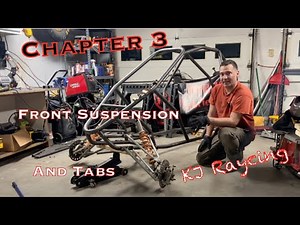 100+HP Crosskart Build #3: Front Suspension. Link to Plans in the Description