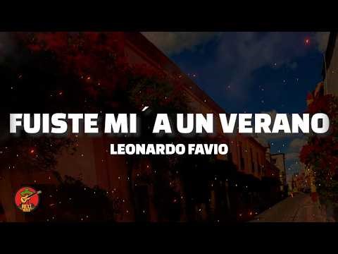 Leonardo Favio - Fuiste Mía un Verano (Letra)