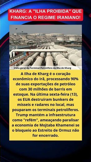 Donald Trump e o valor estratégico da Ilha de Kharg
