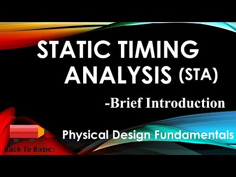Static Timing Analysis | STA | Back To Basics