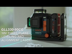 Bosch GLL330-80CGL 18V 360° Green Laser: Jobsite Precision & Connectivity | Bosch USA