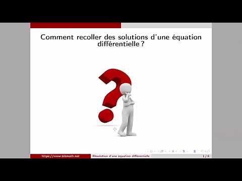 Comment recoller des solutions d'une équation différentielle?