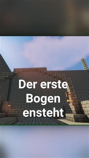 The first arch in the hall is being built #minecraft #shorts #oneblock #skyblock