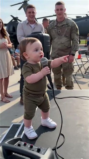When a Toddler Steals the Show from the US Army