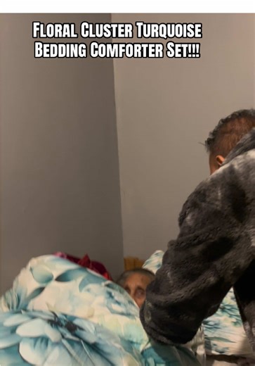 Green Floral Cluster Turquoise Bedding Comforter Set Review