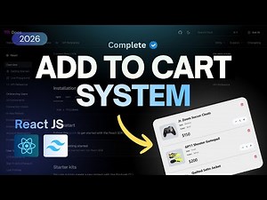 Build a Complete Shopping Cart in React JS | Add to Cart Tutorial for Beginners in 30 Minutes