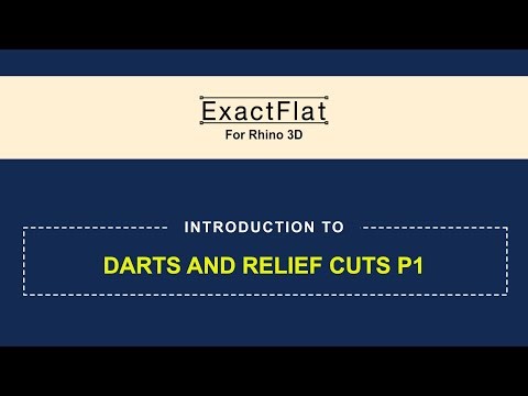 Darts and Relief Cuts Part 1