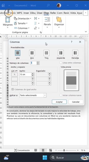 Descubre cómo organizar tu texto en columnas en Word para lograr documentos más ordenados, atractivos y con estilo tipo revista o periódico. Ideal para trabajos académicos y presentaciones profesionales. #Word #MicrosoftWord #ColumnasEnWord #Ofimática #DiseñoDeDocumentos #WordTips #AprendeWord #OficinaDigital | Etecnology
