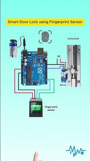 🔐Fingerprint Door Lock with Arduino