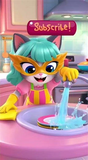 Angela Cleans the Kitchen 🧽✨ | Fun Cleaning Time