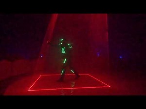 Front row seats watching the amazing Laser Man and laser show @CircusFuntasia1 Newton Abbot, Devon