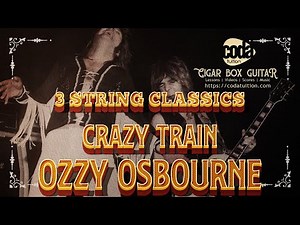 Cigar Box Guitar - Ozzy Osbourne on 3 Strings!
