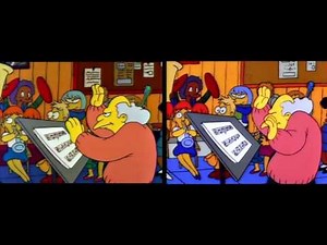 The Simpsons Opening Season 01 vs Season 02