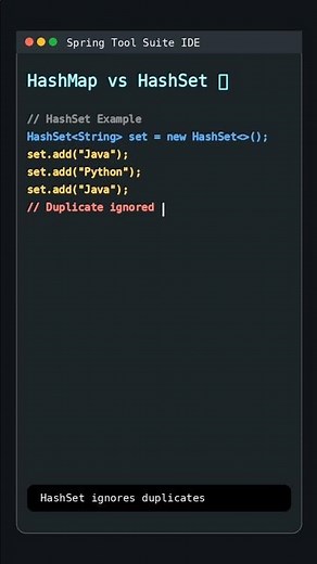 HashMap vs HashSet in Java 🔥 | Beginner Friendly Explanation #java #programming #coding #job #shorts
