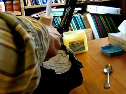 Repair plastic with hot glue - applying