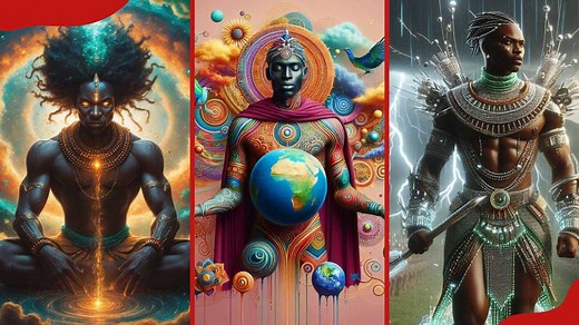 List of 50  African gods, their names, origins, roles, and meanings