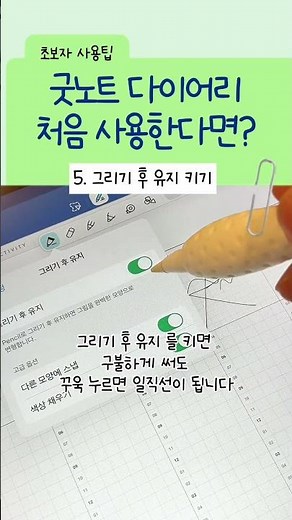 GoodNotes beginner, first time diary user? How to use, pen settings ￼