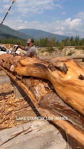 68K views · 15K reactions | Western Red Cedar Log Truss Hand crafting process from log debarking and peeling to drilling the truss for the engineered hardware. #milwaukeetools #westernredcedar #logcabin #loghome #loghouse #cabin #woodworker #craftmanship #luxuryloghomes #buildingalogcabin | Lake Country Log Homes - LCLH | Facebook