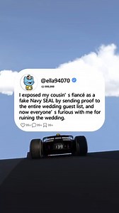 61K views · 1.1K reactions | I exposed my cousin’s fiancé as a fake Navy SEAL by sending proof to the entire wedding guest list, and now everyone’s furious with me for ruining the wedding | AskReddit | Facebook