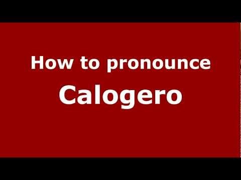 How to Pronounce Calogero - PronounceNames.com