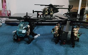 黑鹰坠落中经典的小鸟直升机——brickmania乐高第三方moc国产件完美复刻