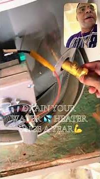 How to drain your water heater (simply) once a year #waterheater #foryou #maintenance
