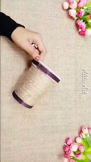 Recycle Plastic Cup ❤️ #recycledart #craft #diy