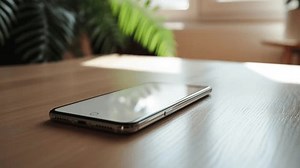 Text message received on mobile smart phone, animated envelope icon