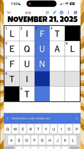 NYT Mini X-Word 11/21/25 | #nytcrosswordanswers