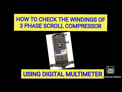 HOW TO CHECK #COPELAND 3 PHASE #SCROLL #COMPRESSOR
