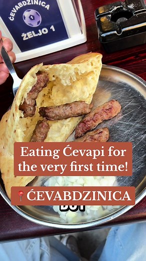 Trying Ćevapi for the First Time! My Balkan Food Experience