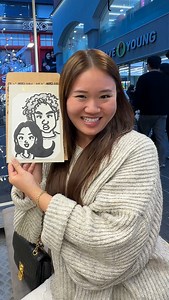 My GF wants to do a street portrait in Korea 🎨🧑‍🎨 #couple #girlfriend #boyfriend #couplegoals #couplecomedy #funny | The YUH Family