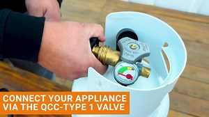 Flame King 3LB Empty Steel Propane Tank LP Cylinder with Built-in Gauge and OPD Valves