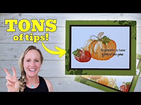 2 Easy Cards for Fall with TONS of Card Making Tips!!!