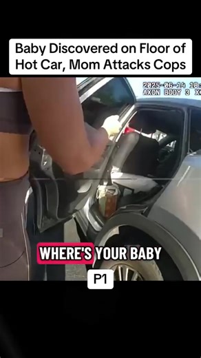 Baby Found on Floor of Sweltering Car — Furious Mom Turns on Police! Watch full video in the first comment! | Viral Post