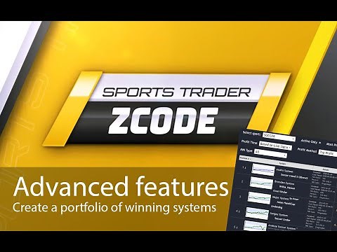 Sports Trader Tutorial 3: ADVANCED FEATURES. Create a portfolio of winning sports systems