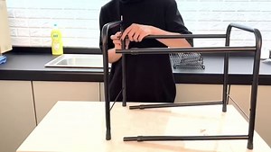 Rice rat Under Sink Organizers and Storage Extendable Under-Sink Organizer Shelf Rack 2 Tiers,black(17-inch to 25-inch)