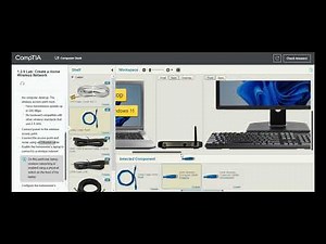 Testout | Network + | 1.3.9 Lab: Create a Home Wireless Network
