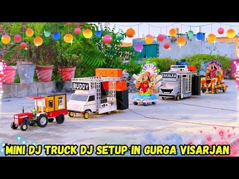 DIY Mini Dj Gauri Ganesh Visharjan pickup loading | New special Mini Dj Ganpati decoration dj ideas