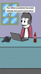 2.8K views · 78 reactions | When a customer has a bad attitude, but yours is even worse - - #fyp #bethanygail #relatable #customerservice #customer #customersbelike #callcenter #callcenterlife #xyzcba #viral | Tony Animations | Facebook