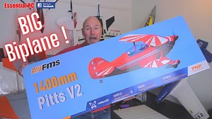 4.2K views · 417 reactions | BIG BIPLANE ! Very quick assembly | Smooth scale flying | FMS Pitts v2 1.4 metre wingspan 6S power. AVAILABLE HERE: https://www.fmshobby.com/products/fms-1400mm-55-1-pitts-v2-pnp?ref=EssentialRC | Essential RC | Facebook